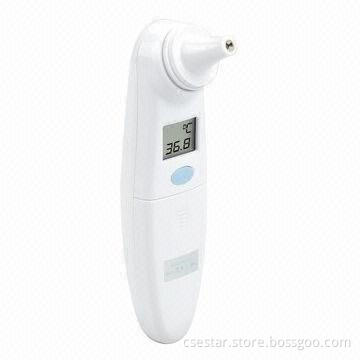 Digital infrared ear thermometer with waterproof probe